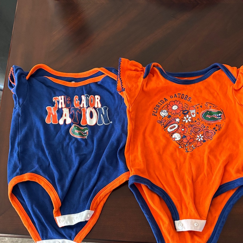 Florida Gators Baby One Piece Set - Blue and Orange